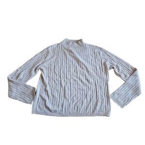 17 North womens Sz M Silk cashmere blend knit turtle neck light sweater